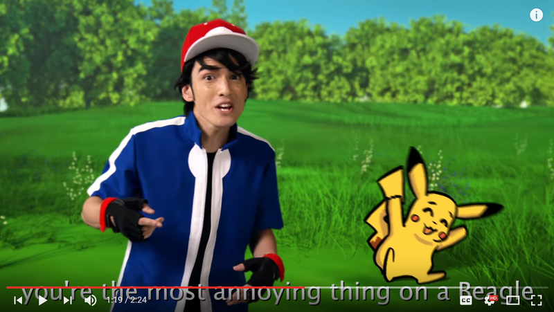 Illustration for article titled Epic Rap Battles- Ash Ketchum vs Charles Darwin